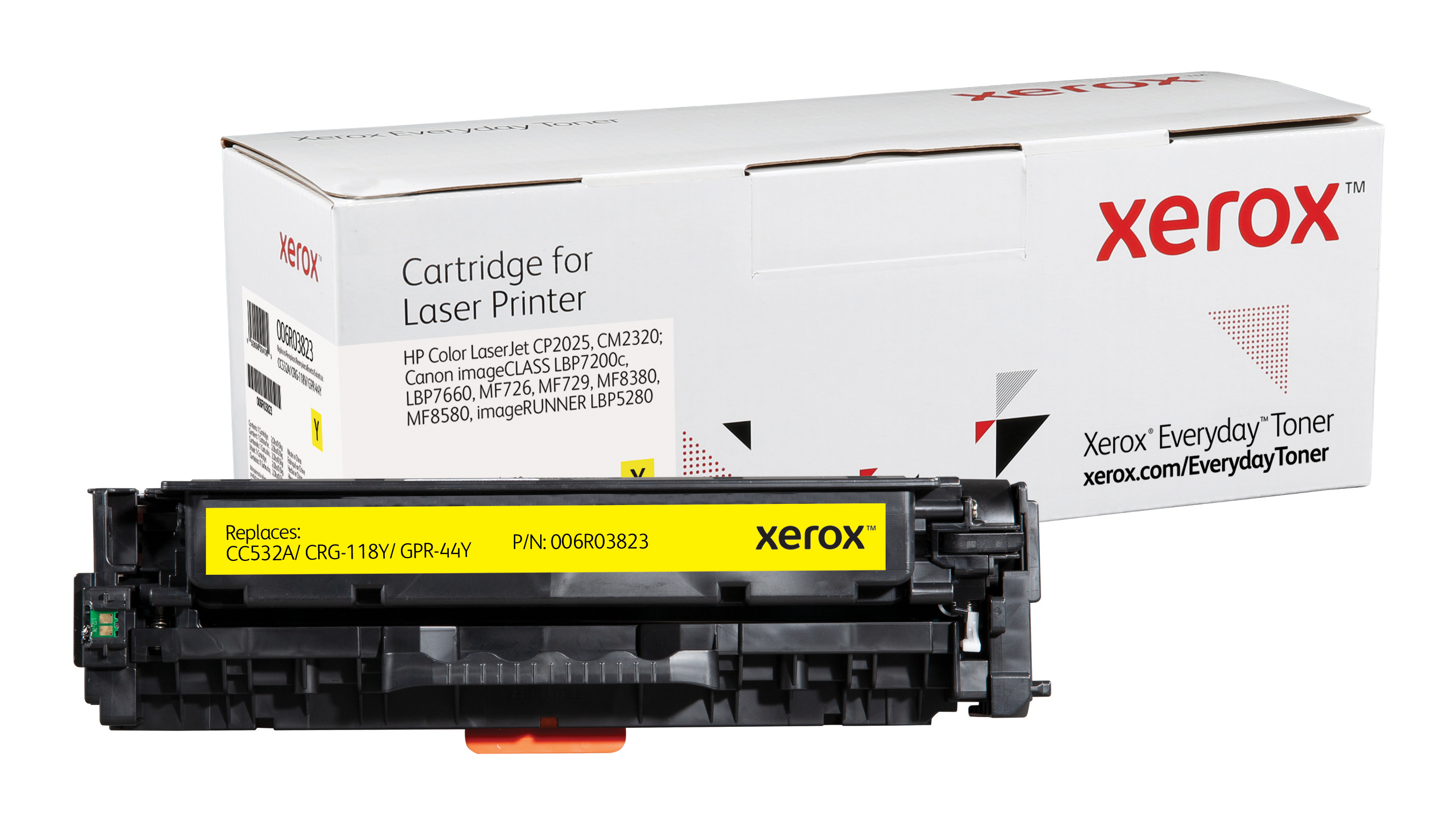 Xerox Everyday Toner para HP 304A Color LaserJet CP2025(CC532A CRG118Y GPR44Y) Amarillo