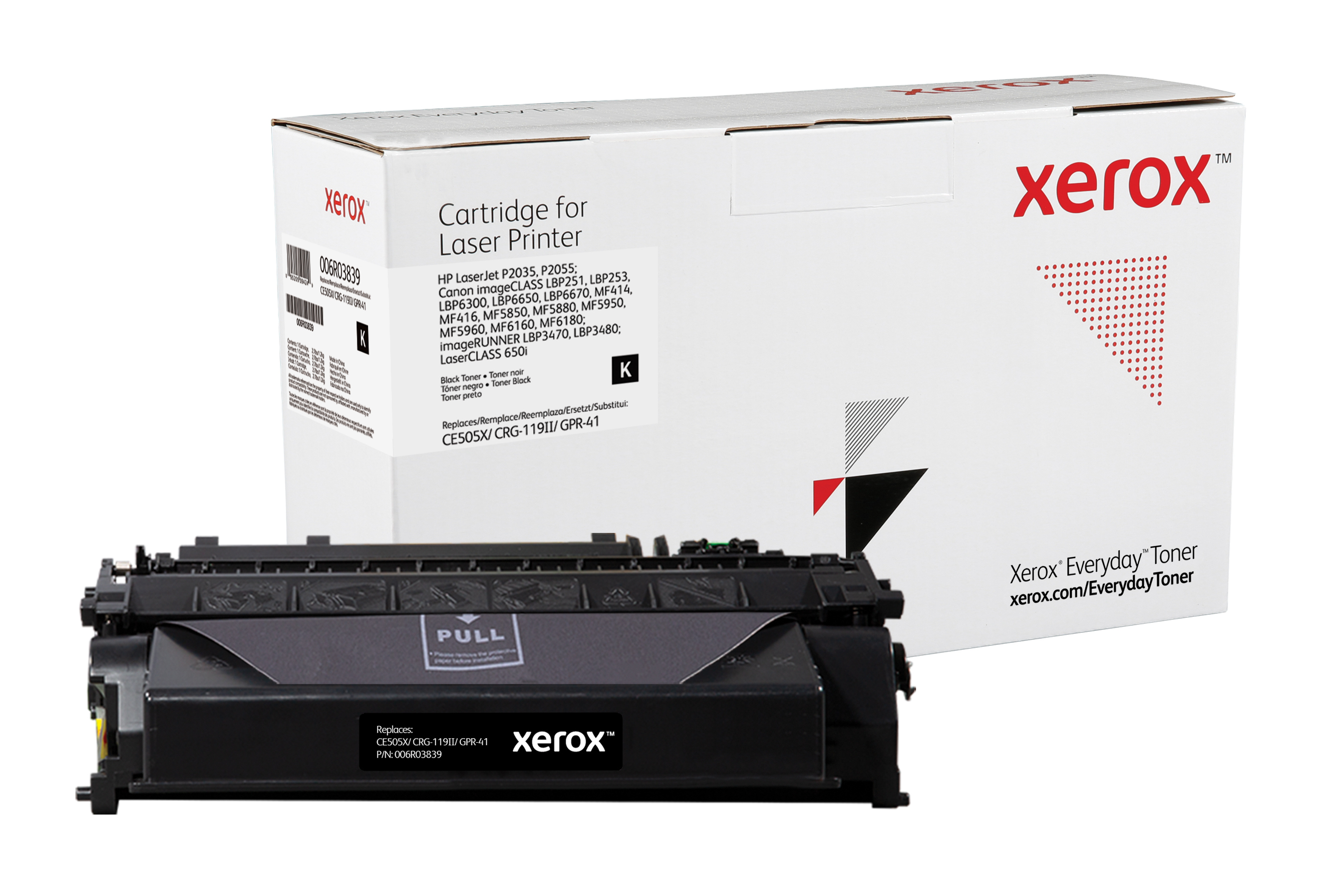 Xerox Everyday Toner para HP 05X LaserJet P2055(CE505X CRG119II GPR41) Negro
