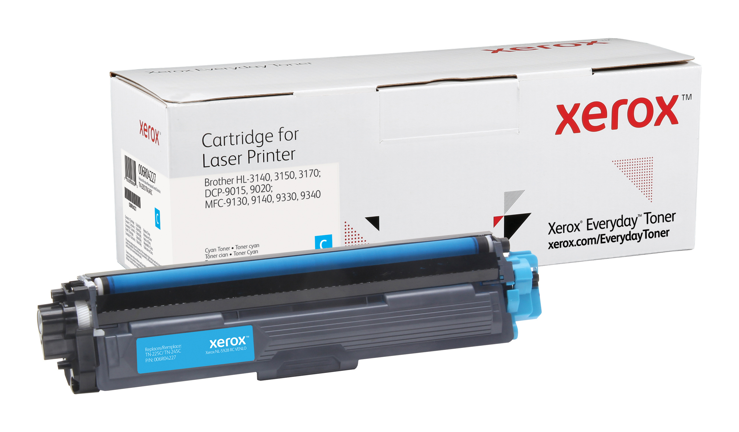 Xerox Everyday Toner para Brother TN245C TN225C Alto Rendimiento Cian