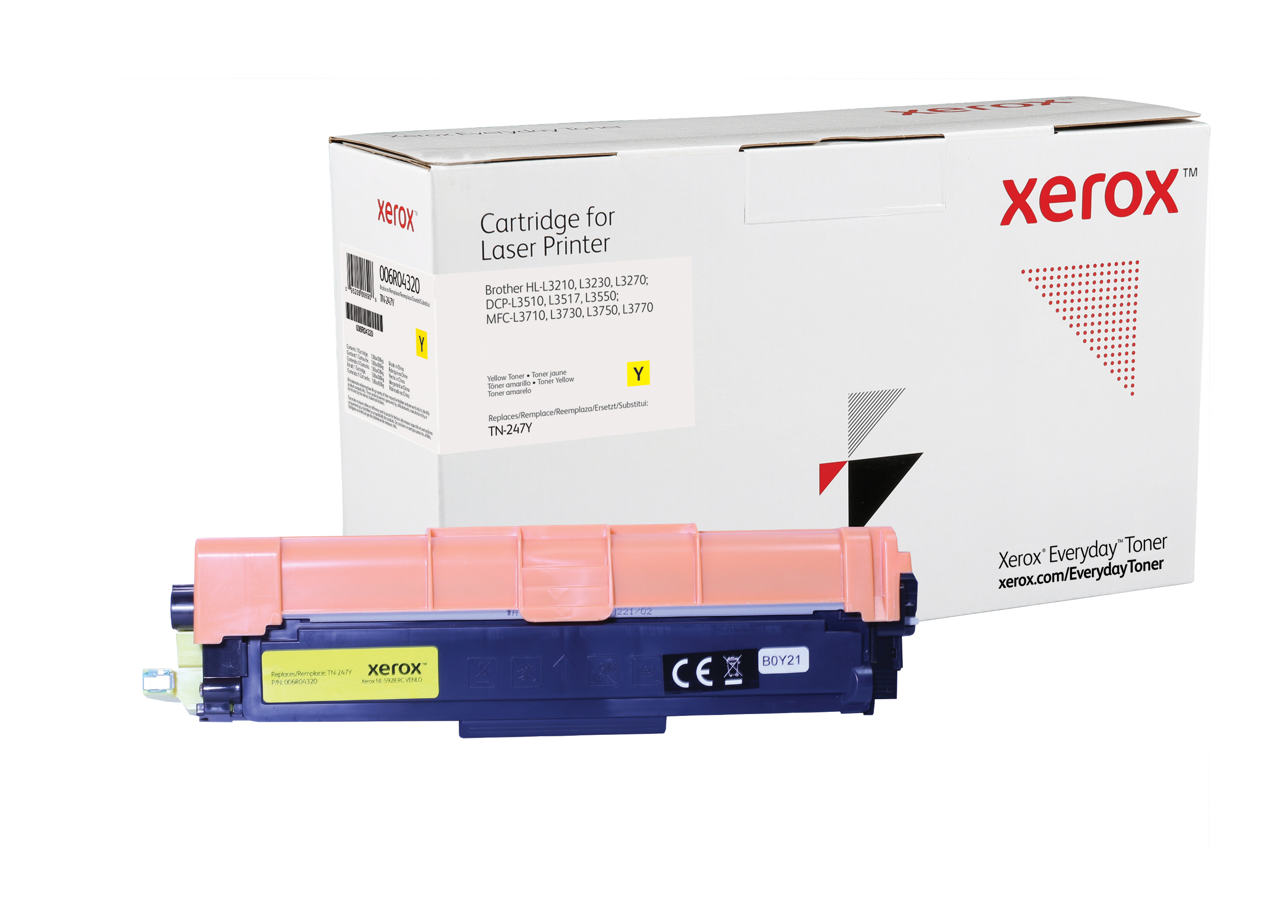 Xerox Everyday Toner Brother equivalente Alto Rendimiento Amarillo TN247Y
