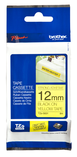 Brother Cinta laminada Amarillo / negro