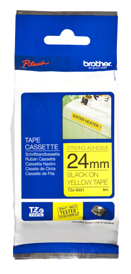 Brother Cinta laminada Amarillo / negro