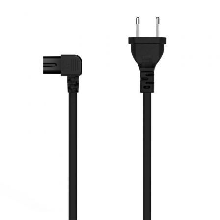 Cable Alimentación Forma 8 Aisens A132-0599/ CEE7/16 Macho - C7 Hembra/ Hasta 1500W/ 3m Negro