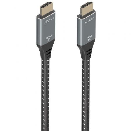 Cable 2.1 Aisens A150-0878/ HDMI Macho - HDMI Macho/ 10m/ y Gris / Negro – HDMI