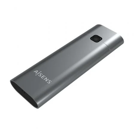 Caja Externa para Disco M.2 NVME Aisens ASM2-021GR/ USB 3.1 Gen2/ Sin Tornillos
