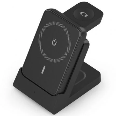 Base de carga Inalámbrica Aisens ASCH-15W4WC064-BK/ 15W Negro
