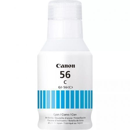 Canon Botella de Tinta Original GI-56 Cian