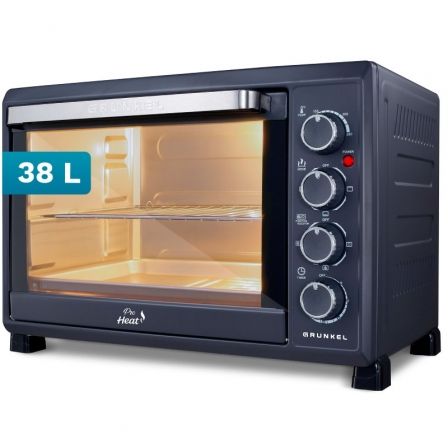 Horno de Sobremesa Grunkel HR-38PRO/ 2000W/ Capacidad 38L Negro