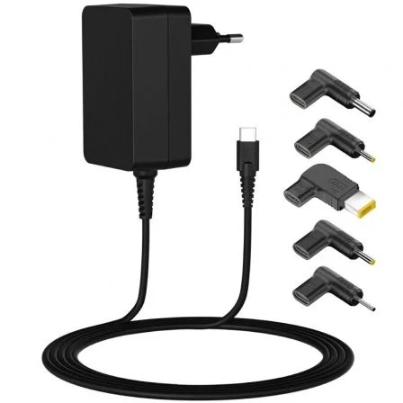 Leotec Cargador de 45W Type-C/ 1xUSB Tipo-C/ 45W/ Automático/ Voltaje 5-20V