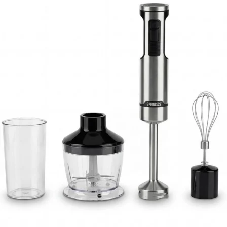 Batidora de mano Princess 221236/ 1500W/ 5 Velocidad/ Capacidad 0.8L/ Incluye Picadora y…