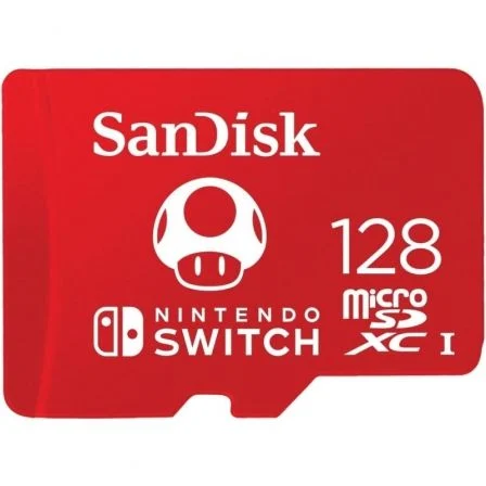 Sandisk Tarjeta de Memoria Nintendo 128GB MICROSD Xc Uhs-I/ Clase 10/ 100MBs