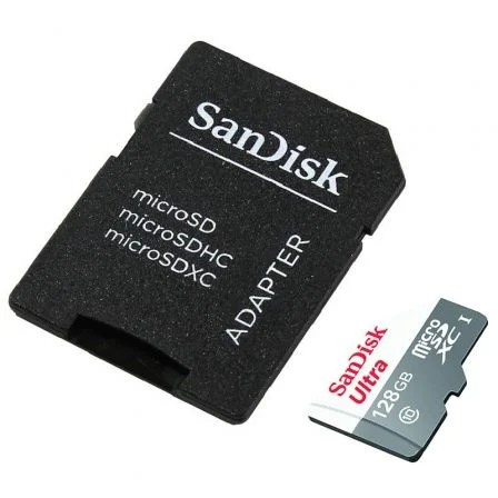 Sandisk Tarjeta de Memoria Ultra 128GB MICROSD Xc con / Clase 10/ 80MB/s