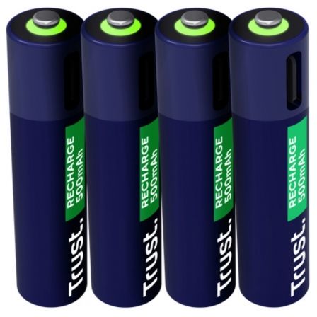 Trust Pack de 4 Pilas Aaa 25671/ Recargables