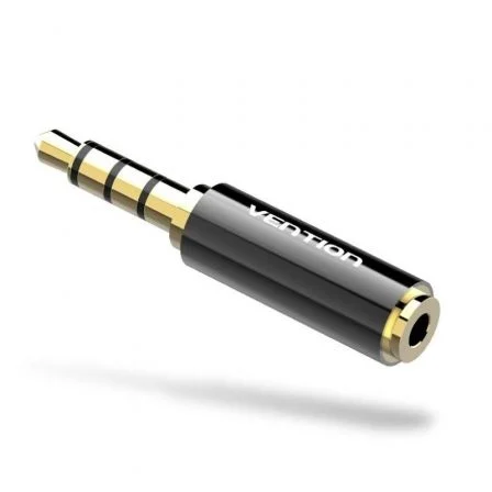 Vention Jack BFBB0/ Jack 3.5 Macho - Jack 2.5 Hembra Negro
