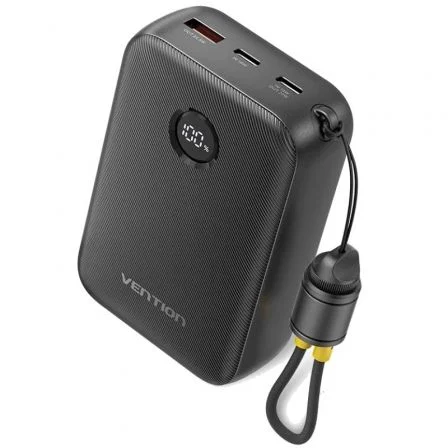 Vention Powerbank 20000mAh FKBB0-C/ 22.5W/ Negra/ Incluye USB Tipo-C