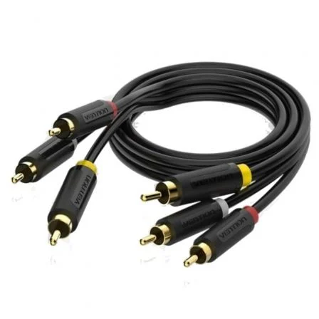 Vention Estéreo Bcabh/ 3x Rca Macho - 3x Rca Macho/ 2m Negro