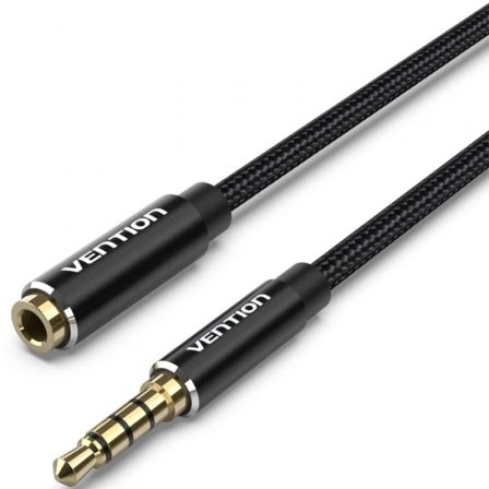 Vention Estéreo Bhcbi/ Jack 3.5 Macho - Jack 3.5 Hembra/ 3m Negro