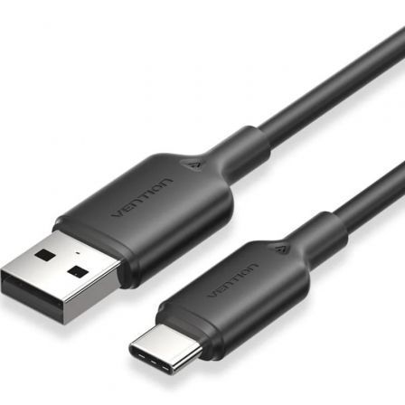 Vention USB 2.0 Tipo-C Ctqbf/ USB Tipo-C Macho - USB Macho/ Hasta 60W/ 480Mbps/ 1m Negro