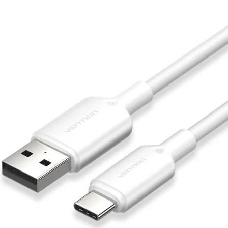 Vention USB 2.0 Tipo-C Ctqwh/ USB Tipo-C Macho - USB Macho/ Hasta 60W/ 480Mbps/ 2m Blanco
