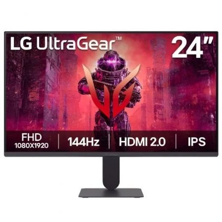 Monitor Gaming LG UltraGear 24G411A-B 23.7"/ Full HD/ 1ms/ 144Hz Negro – IPS / Full HD