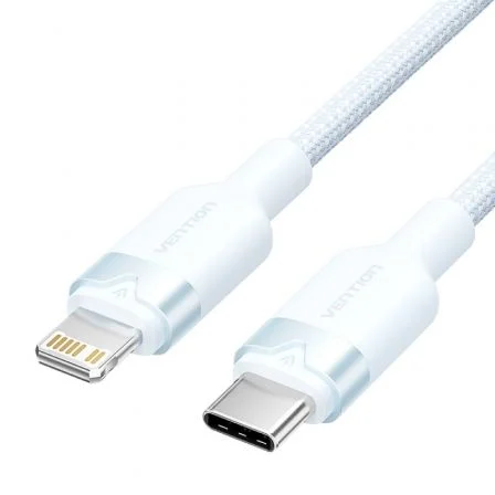 Vention USB Tipo-C Lightning Lalsh/ USB Tipo-C Macho - Lightning Macho/ 27W/ 480Mbps/ 2m Azul