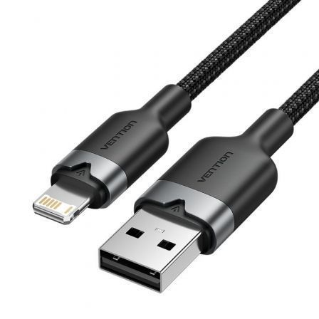 Vention USB Lightning Lanbf/ USB Macho - Lightning Macho/ 480Mbps/ 1m Negro