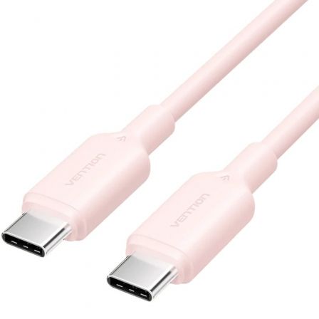Vention USB 2.0 Tipo-C 3A Trcpf/ USB Tipo-C Macho - USB Tipo-C Macho/ Hasta 60W/ 480Mbps/ 1m Rosa