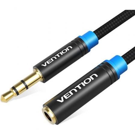Vention Estéreo VAB-B06-B200-M/ Jack 3.5 Macho - Jack 3.5 Hembra/ 2m Negro