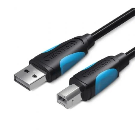 Vention Cable USB 2.0 VAS-A16-B200/ USB Tipo-B Macho - USB Macho/ 480Mbps/ 2m Negro