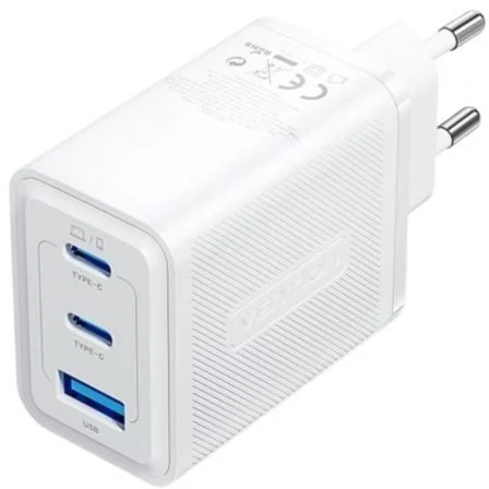 Vention de Pared GaN FERW0-EU/ 2xUSB Tipo-C/ 1xUSB/ 65W