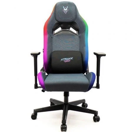 Silla Gaming Woxter Stinger Station Elite/ Luces LED Azul / Rosa