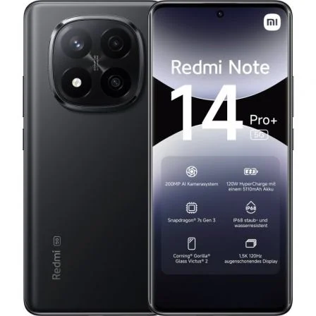 Xiaomi Redmi Note 14 Pro+ Negro – 8GB RAM / 256GB / 5G