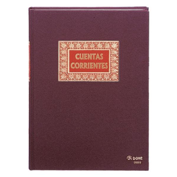 Dohe Libro cuentas corrientes forrado tela 100h folio