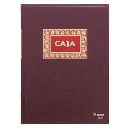 Dohe Libro de caja forrado tela 100h numeradas folio