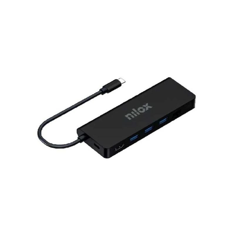 Nilox Dock USB c 8 en 1 Negro – USB-C