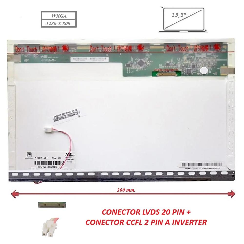 Generica Pantalla compatible para LCD 13.3\" 20 Pines Wxga