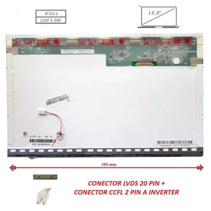 Generica Pantalla compatible para LCD 13.3\" 20 Pines Wxga