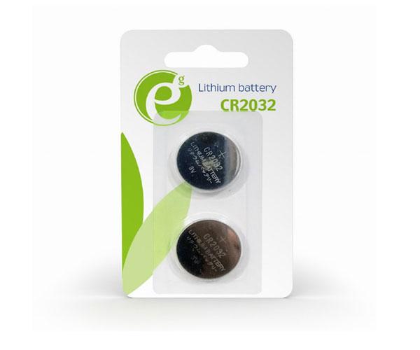 Gembird Pila boton Litio Energie para CR2032 Pack 2 unid. EG-BA-CR2032-01