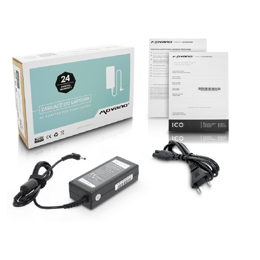Movano Cargador compatible para Lenovo 65W 20V 3.25A 4.0x1.7 mm