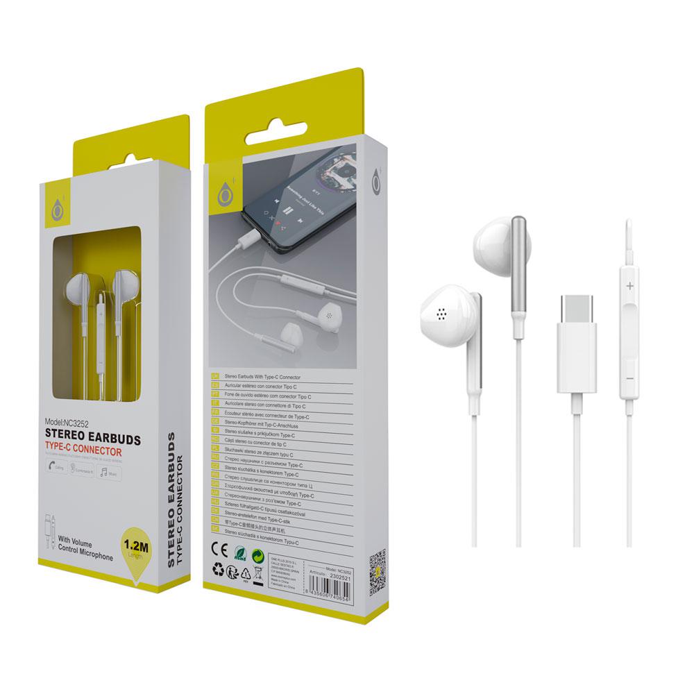 One+ + Micro NC3252 / Conexion Type-C / 1.2m Blanco