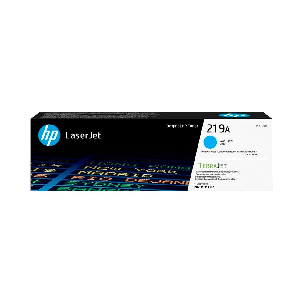 HP ÷ Cartucho de tóner original laserjet 219a cian