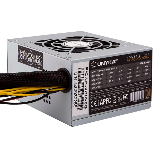 Unyka ÷ Fuente de alimentacion sfx unykach 300w 52003 80+ bronze