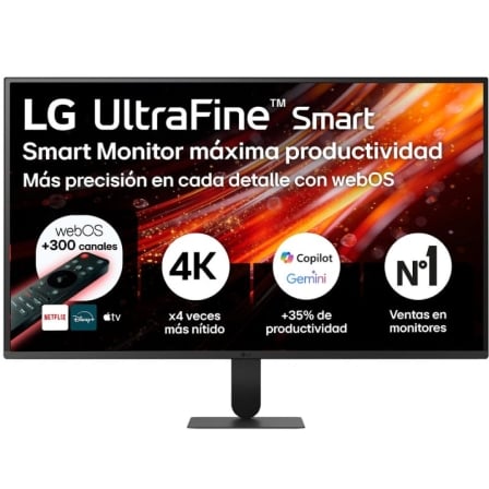 Smart Monitor LG Ultrafine 32U701SB-B 31.5"/ 4K/ Multimedia/ Smart TV/ Negro