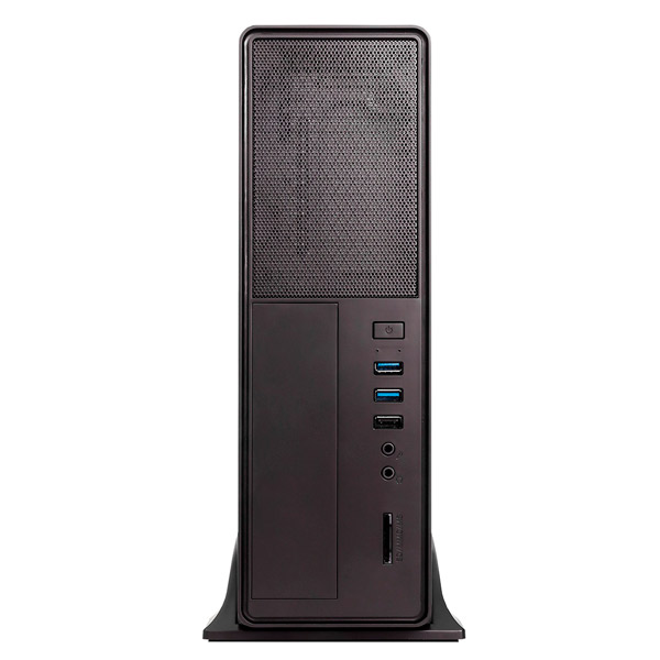 Unyka ÷ Caja microatx slim matx uk2010 permite posicion horizontal o vertical color negro