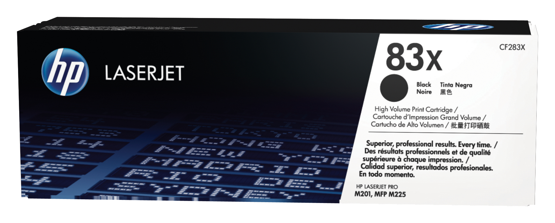 HP ÷ Tóner original cf283x negro