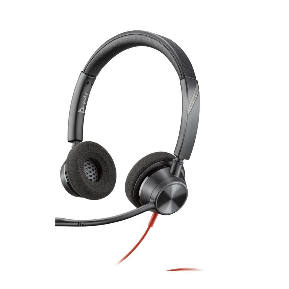 Poly estéreo blackwire 3325 con certificación microsoft teams USB - c + adaptador usb…