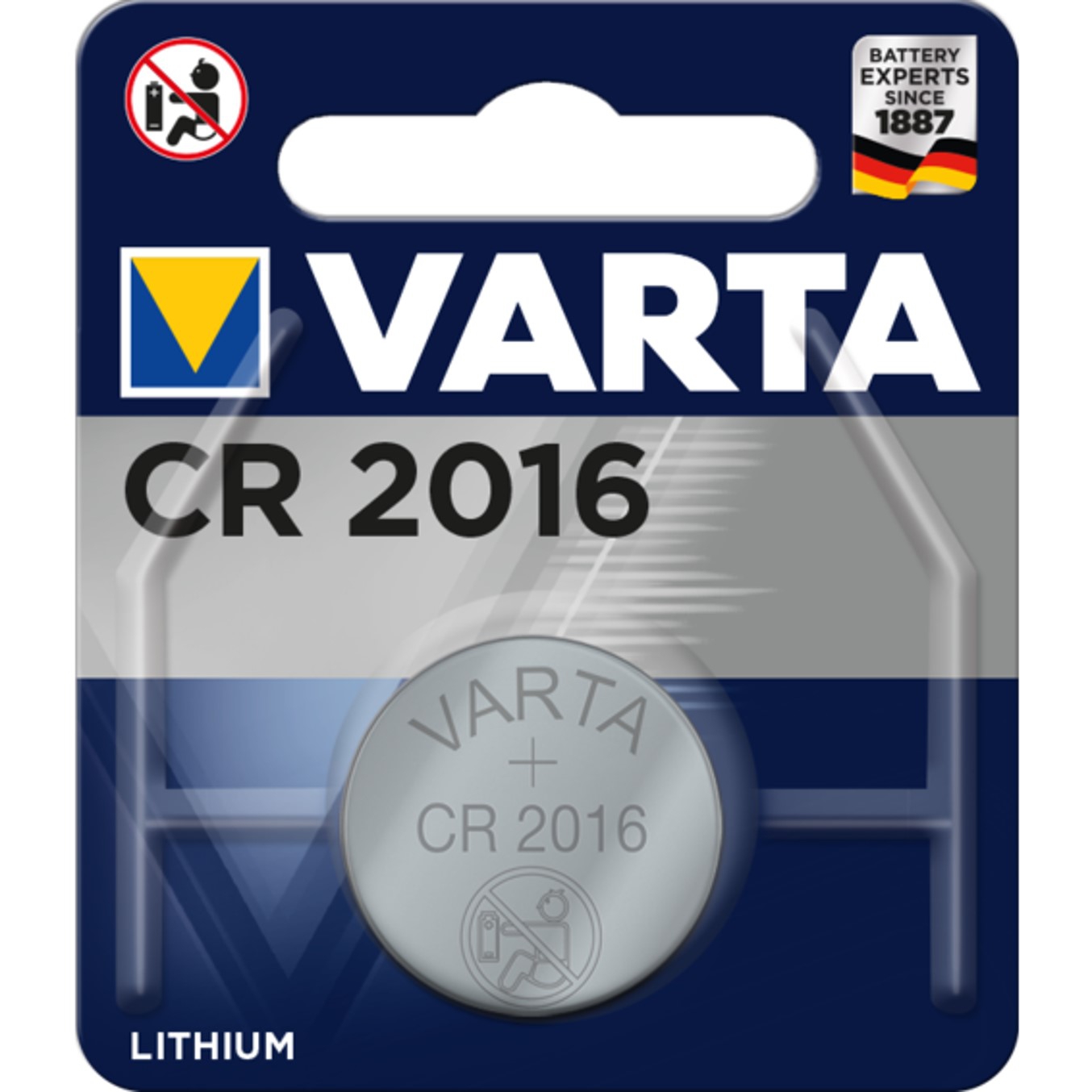Varta Blister pilas litio boton cr 2016 3v