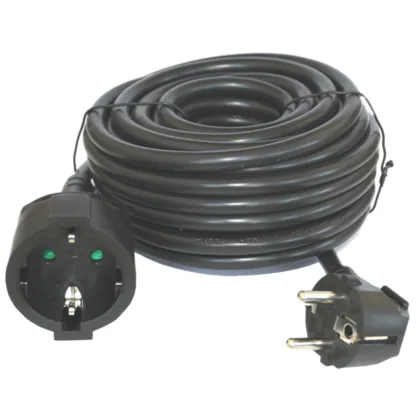 Silver prolongador de corriente electrics 10m - 3x 1.5mm - 250v - 16a - 3.500w silver / negro