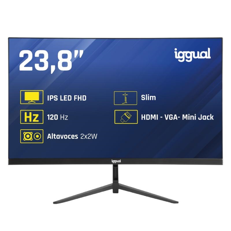 iggual 24" 1ms FHD 120Hz – IPS / FHD / HDMI / VGA