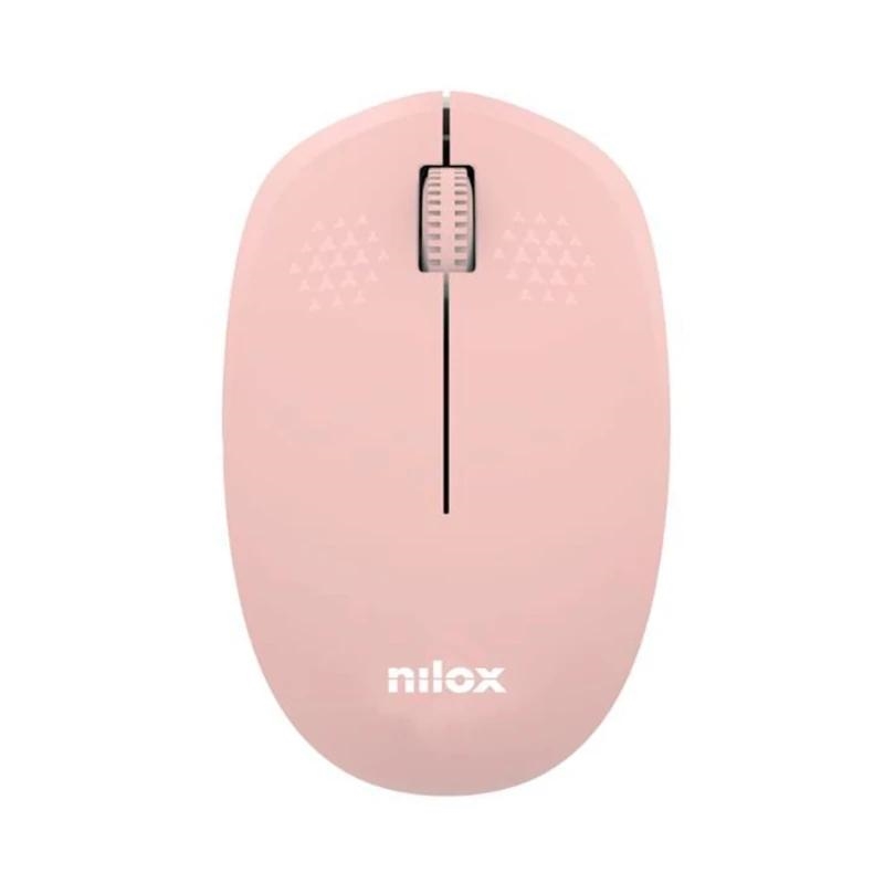 Nilox Wireless, 1000 Dpi, 3 botones Rosa
